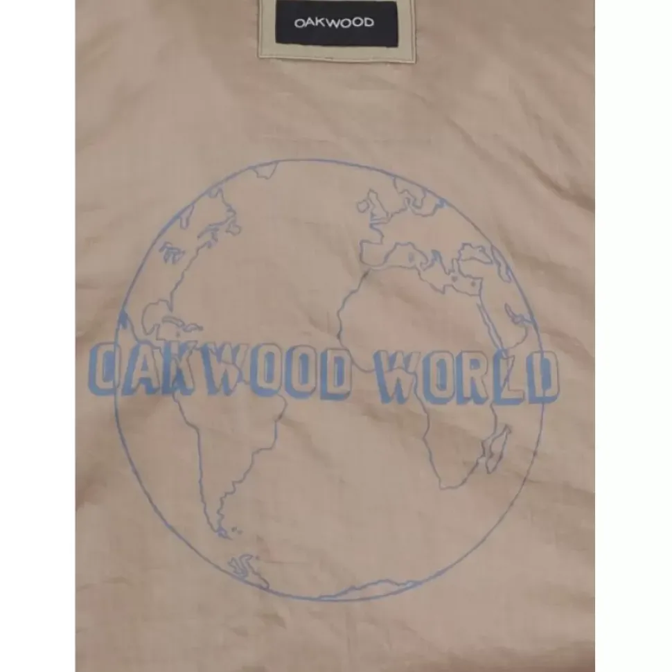 OAKWOOD Blousons^Stan Beige - Blouson En Cuir Veritable Inspiration Veste En Jeans