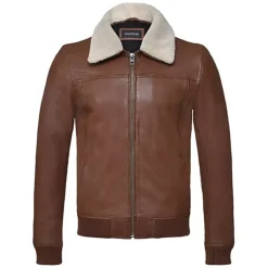 OAKWOOD Blousons^Trader Porto - Blouson Inspiration Bombardier En Cuir Veritable