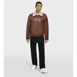 OAKWOOD Blousons^Trader Porto - Blouson Inspiration Bombardier En Cuir Veritable