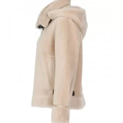 OAKWOOD Blousons^Tresor Cafe - Manteau Court Reversible Effet Mouton Retourne
