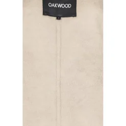 OAKWOOD Blousons^Tresor Cafe - Manteau Court Reversible Effet Mouton Retourne