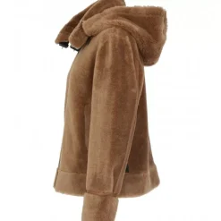 OAKWOOD Blousons^Tresor Cognac - Manteau Court Reversible Effet Mouton Retourne
