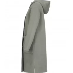 OAKWOOD Manteaux^University Bi Amande/Gris Clair - Manteau A Capuche Long En Laine