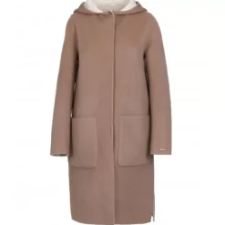 OAKWOOD Manteaux^University Bi Taupe/Beige Clair - Manteau A Capuche Long En Laine