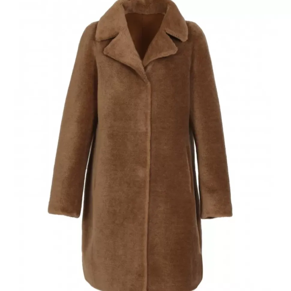 OAKWOOD Manteaux^Venus Cognac - Manteau Reversible En Laine