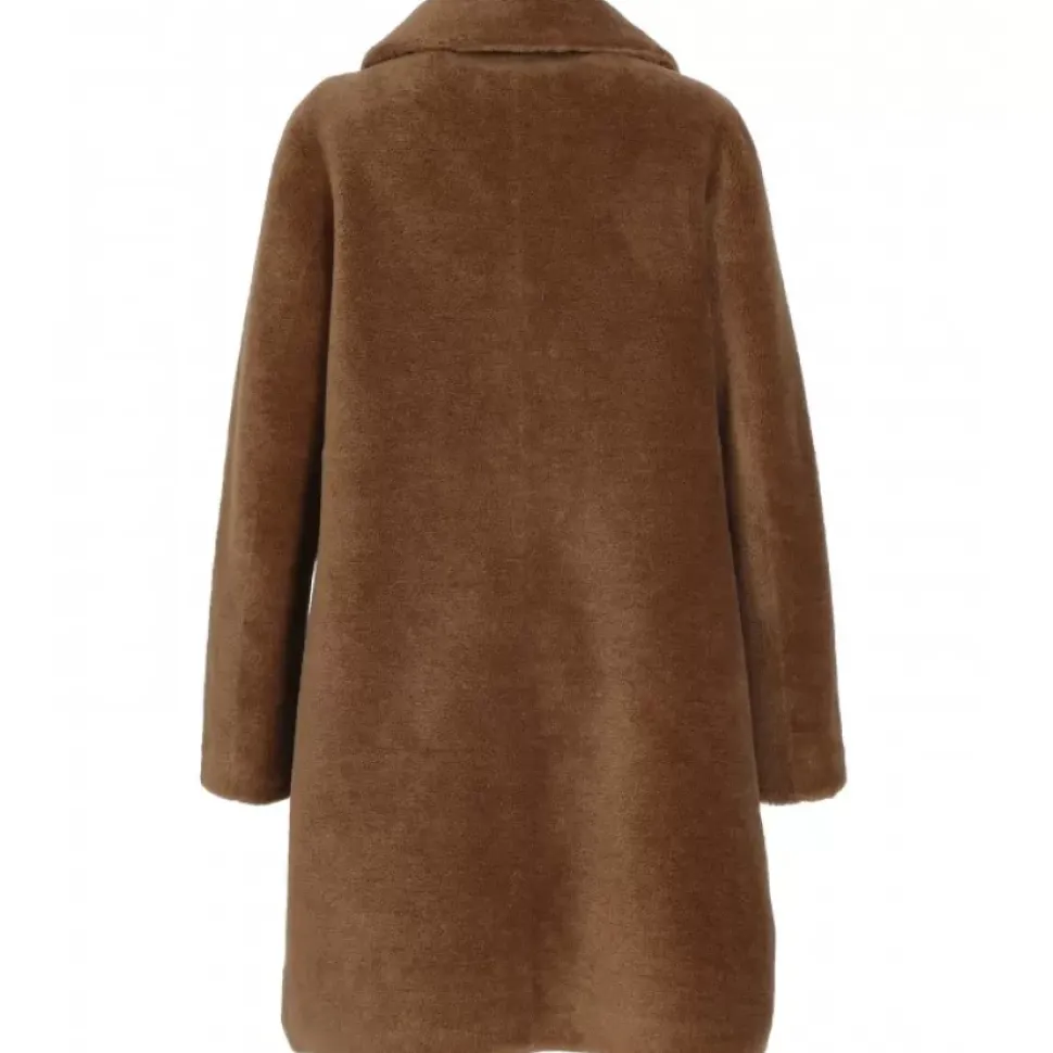 OAKWOOD Manteaux^Venus Cognac - Manteau Reversible En Laine