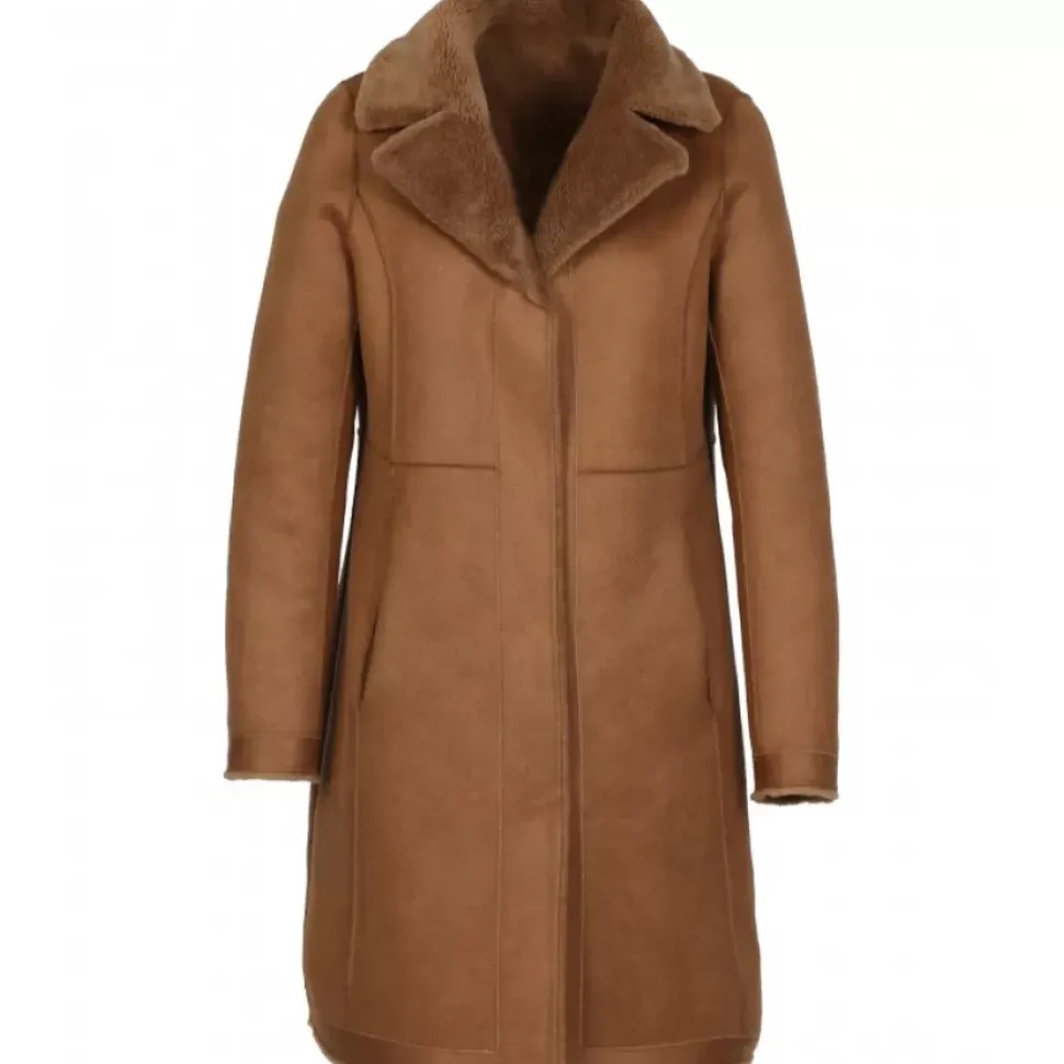 OAKWOOD Manteaux^Venus Cognac - Manteau Reversible En Laine