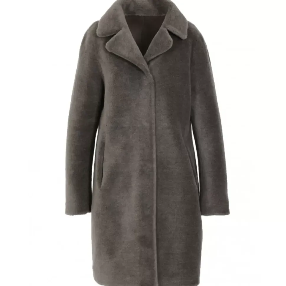 OAKWOOD Manteaux^Venus Kaki Fonce - Manteau Reversible En Laine