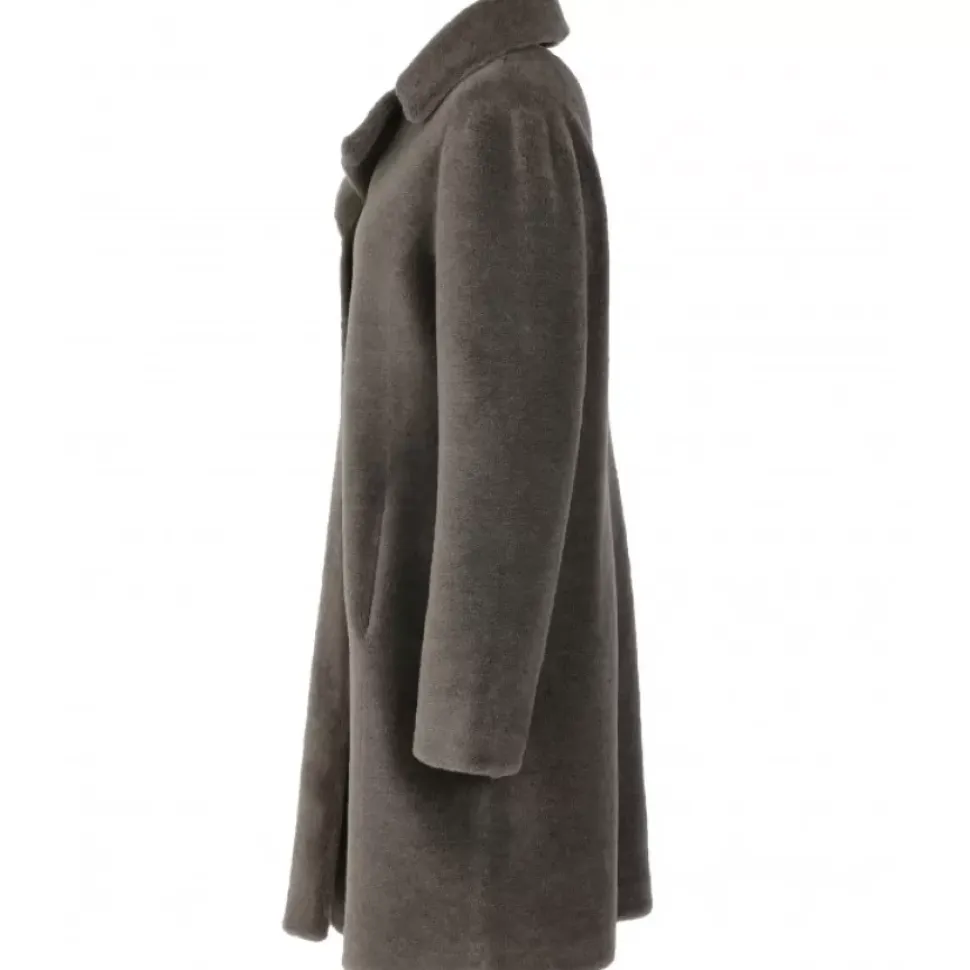 OAKWOOD Manteaux^Venus Kaki Fonce - Manteau Reversible En Laine