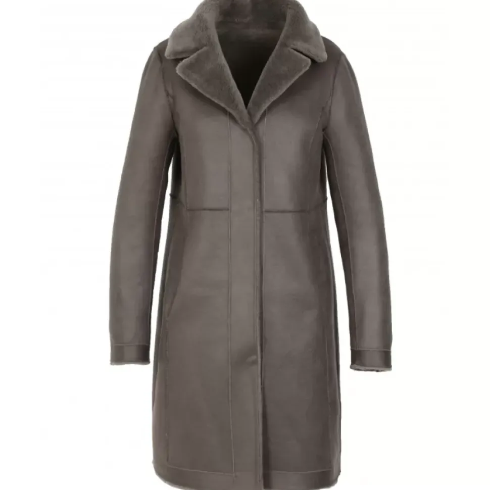 OAKWOOD Manteaux^Venus Kaki Fonce - Manteau Reversible En Laine