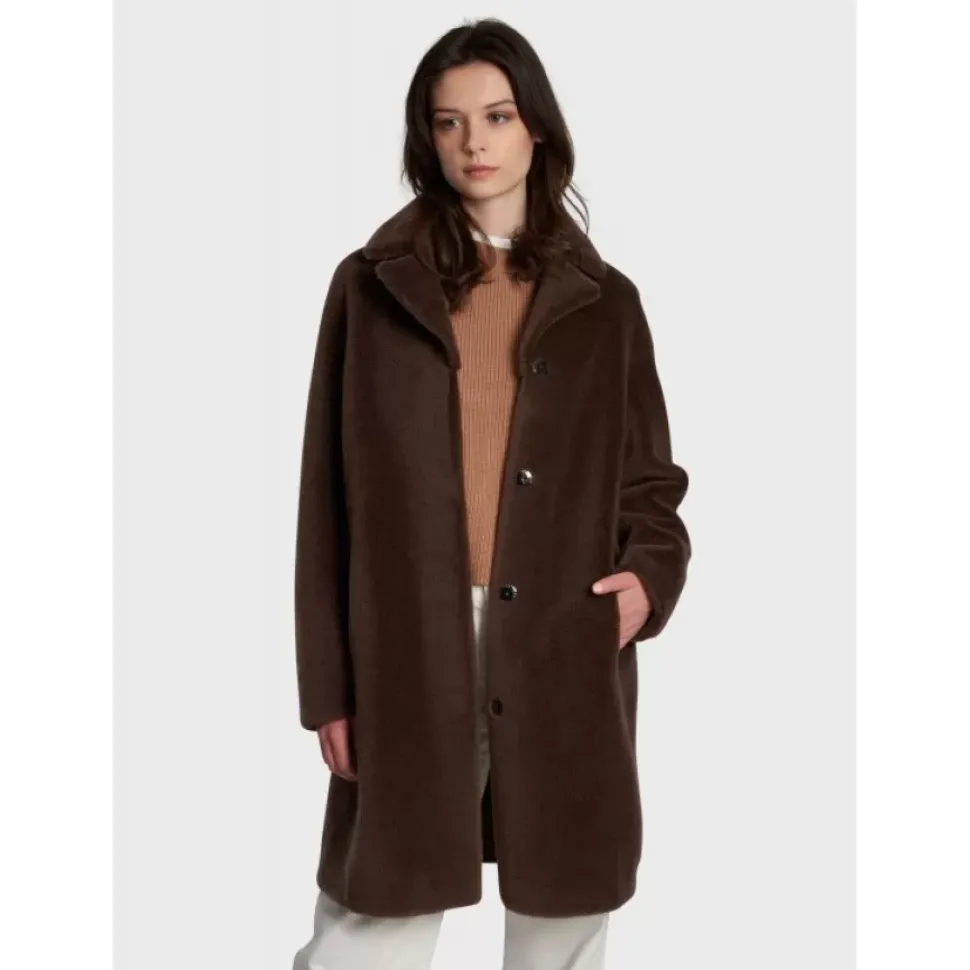 OAKWOOD Manteaux^Venus Marron - Manteau Reversible En Laine