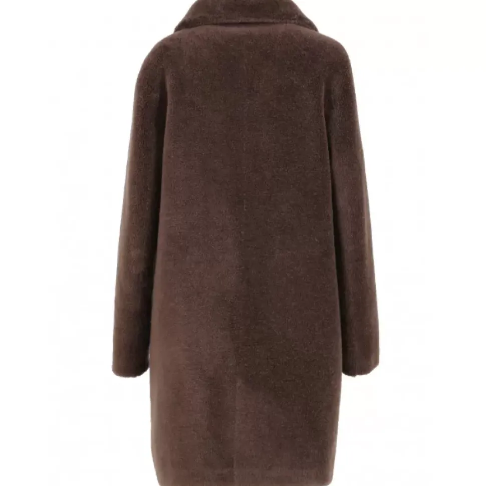OAKWOOD Manteaux^Venus Marron - Manteau Reversible En Laine