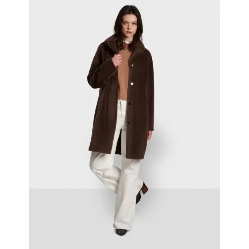OAKWOOD Manteaux^Venus Marron - Manteau Reversible En Laine