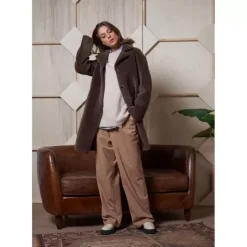 OAKWOOD Manteaux^Venus Marron - Manteau Reversible En Laine