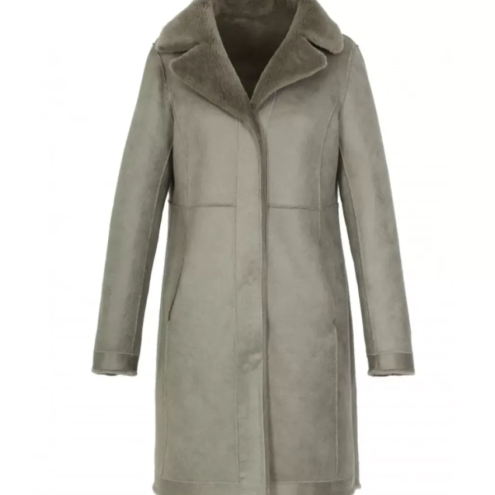 OAKWOOD Manteaux^Venus Vert Pale - Manteau Reversible En Laine