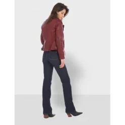 OAKWOOD Blousons^Video Feu - Blouson En Cuir Veritable Effet Lave