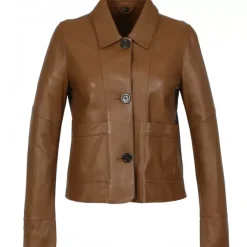 OAKWOOD Vestes^Volga Fauve - Veste Courte En Cuir Veritable