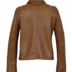 OAKWOOD Vestes^Volga Fauve - Veste Courte En Cuir Veritable