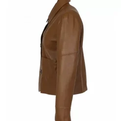 OAKWOOD Vestes^Volga Fauve - Veste Courte En Cuir Veritable