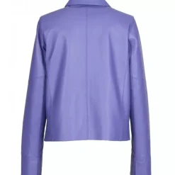 OAKWOOD Vestes^Volga Indigo - Veste Courte En Cuir Veritable