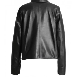 OAKWOOD Vestes^Volga Noir - Veste Courte En Cuir Veritable