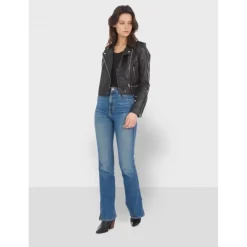 OAKWOOD Blousons^Yoko Noir - Blouson Court En Cuir Veritable